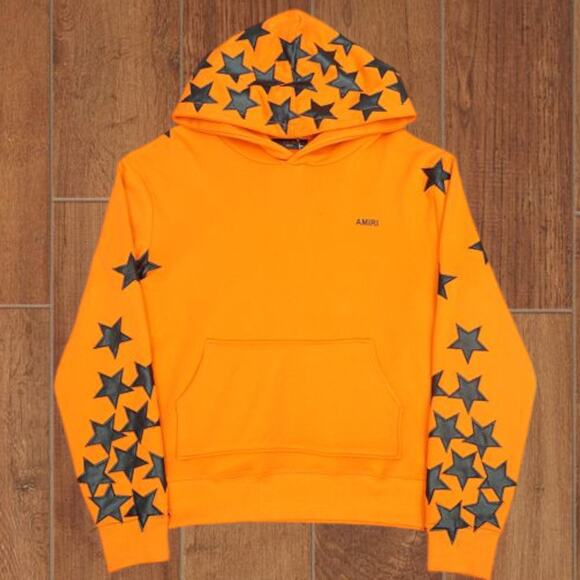 AMIRI | Shirts | Amiri Orange Hooded Sweatshirt | Poshmark